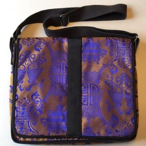 Shanghai Tang Silk Laptop/Messenger Bag